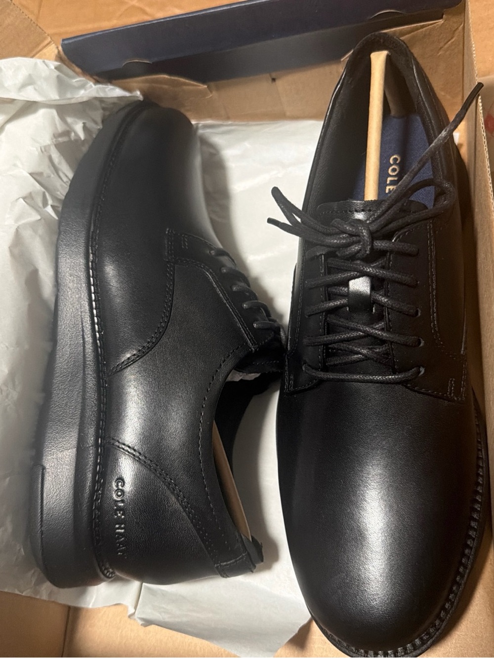 Cole Haan Men's Grand Atlantic Oxford Shoes size 8.5 M black color , C34852